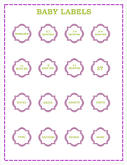 Baby Clothes Labels