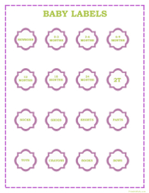 Baby Girl Clothes Labels